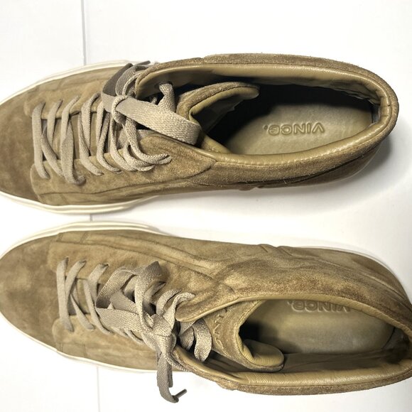 VINCE Men's Mid Top Tan Sneakers Trainers Athletic Shoes US Size 11.5 - Picture 11 of 13